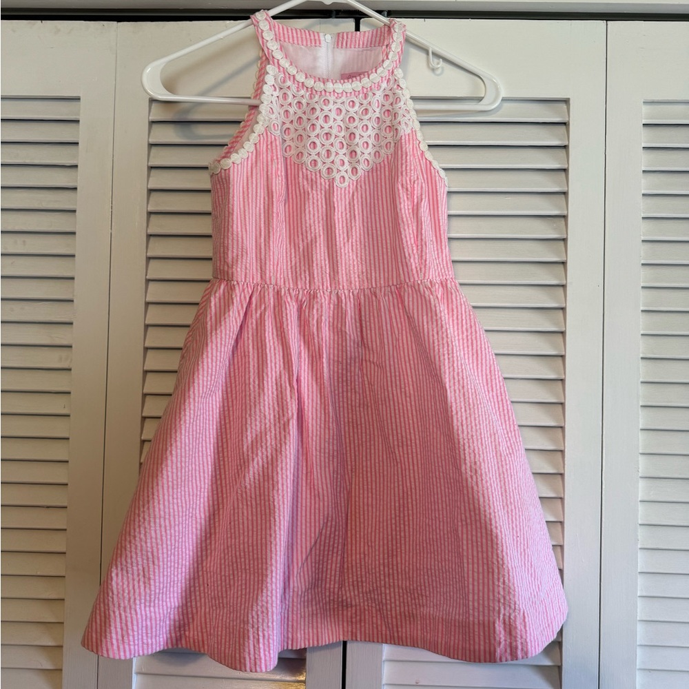 Cute pink stripe dress with Pockets!